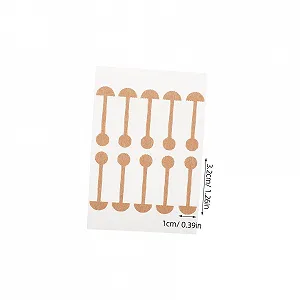 Смужки для корекції крил носа, 10 штук, самоклеючі, еластичні, м'які, комфортні для покращення форми носа та зменшення широких ніздрів для щоденного використання synthetic.ua - Фото 1