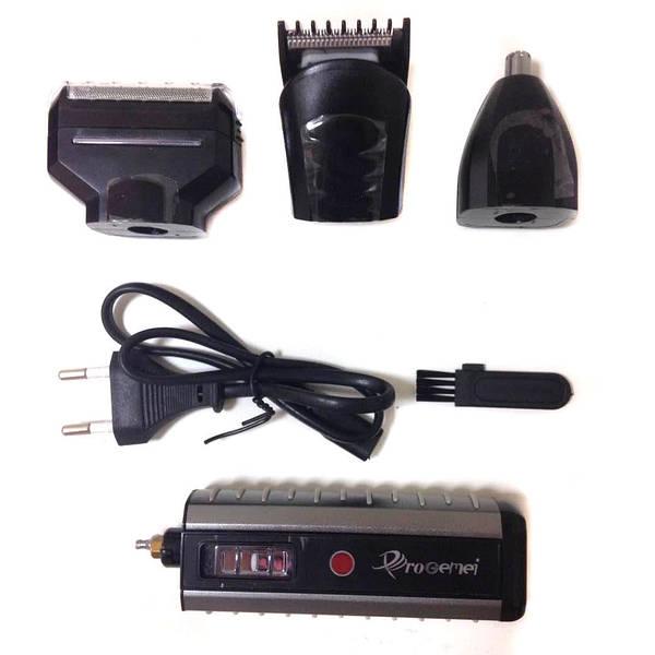 Электрическая аккумуляторная бритва Gemei GM 789 3 насадки, фото №1 Электрическая аккумуляторная бритва Gemei GM 789 3 насадки, фото №1