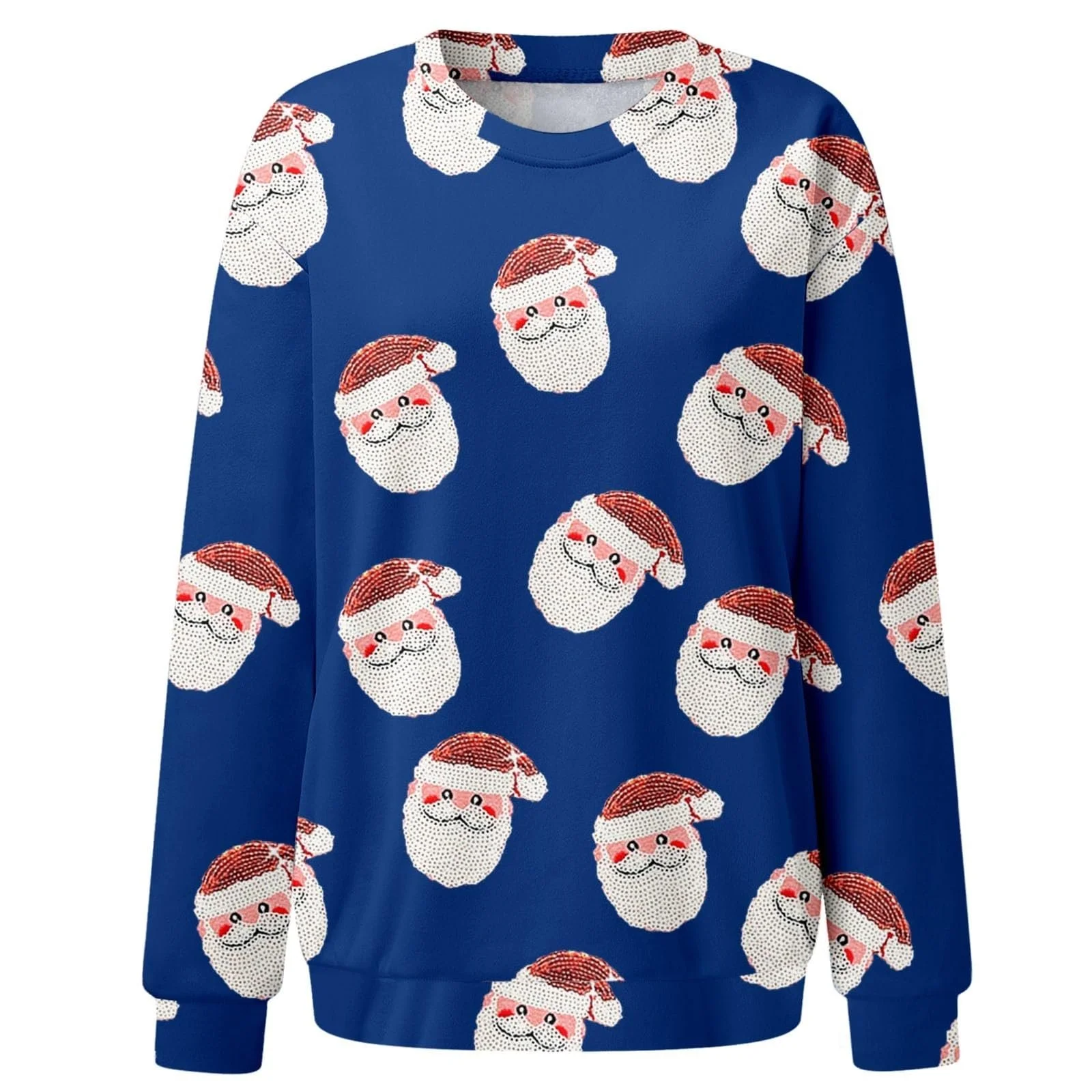 Женский рождественский джемпер Gwnauz Костюм Санты Женский рождественский джемпер с длинными рукавами Свитшот с круглым вырезом и длинными рукавами Хлопковые топы с принтом Санты Зимняя осенняя уличная одежда Рубашка, фото №2 Женский рождественский джемпер Gwnauz Костюм Санты Женский рождественский джемпер с длинными рукавами Свитшот с круглым вырезом и длинными рукавами Хлопковые топы с принтом Санты Зимняя осенняя уличная одежда Рубашка, фото №2