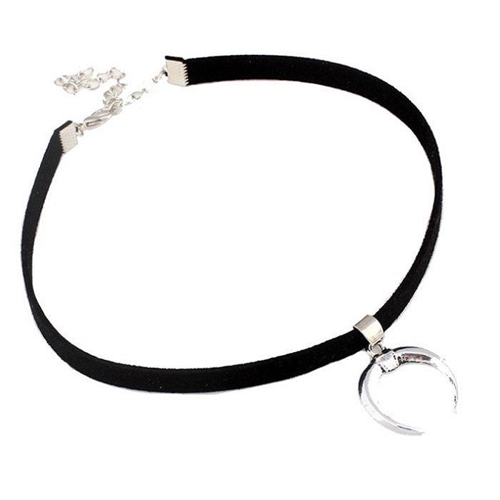 Чокер с Месяцем Bioworld Серебристый 13666, фото №1 Чокер с Месяцем Bioworld Серебристый 13666, фото №1