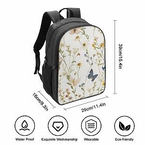 Ранець DPEOANEBN Butterfly для дівчаток-підлітків, шкільний рюкзак для початкової школи, дитячий шкільний портфель, повсякденні рюкзаки, шкільна сумка 40x28x16 см synthetic.ua - Фото 1