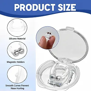 Средство от храпа Клипса, 8 шт Многоразовый разделитель synthetic.ua - Фото 1