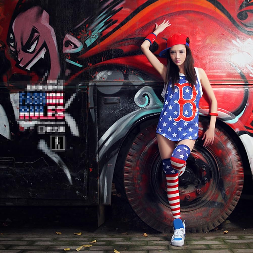 Чулки VALICLUD с флагом США, 1 пара, фото №8