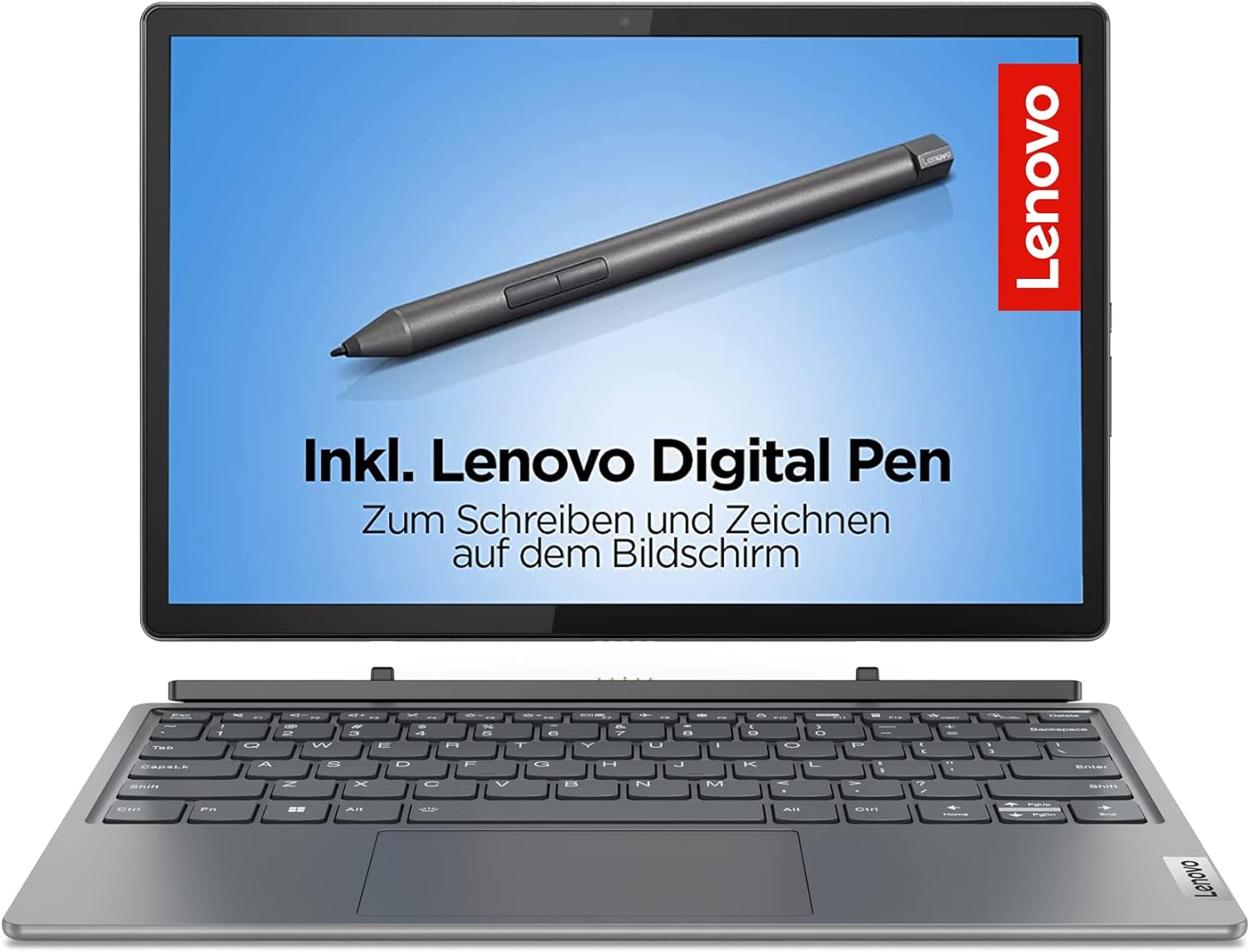 Ноутбук 12.4" Lenovo IdeaPad Duet 5 12IAU7 Intel Core i3-1215U RAM 8GB SSD 256GB 10ч батарея Win11 Алюминиевый корпус, фото №1