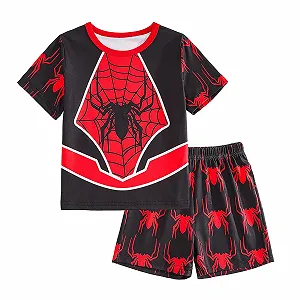 Комплект піжами для хлопчиків Trsenvrml Літня з короткими рукавами Spider - Фото 1