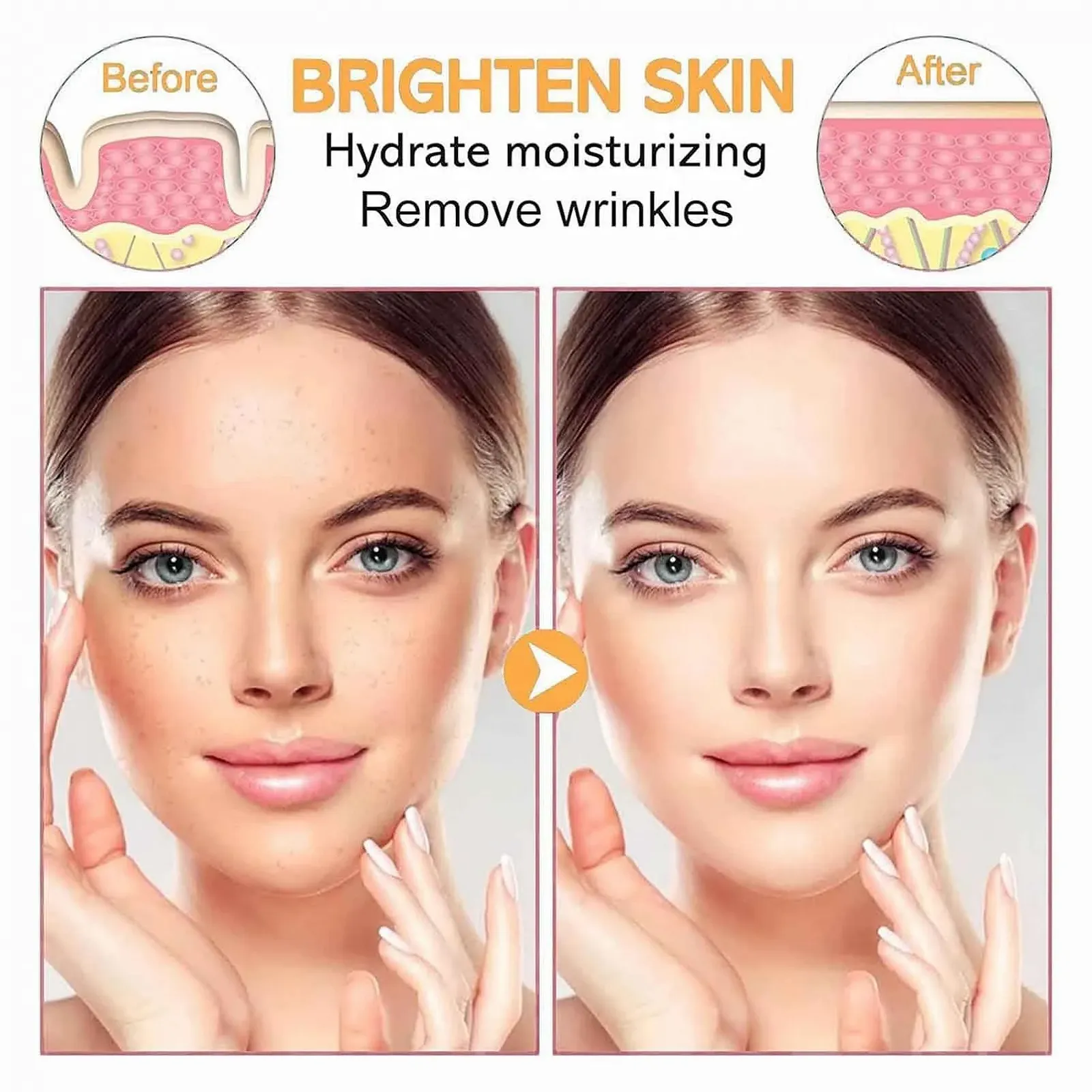 Маска для обличчя желеподібна Вітамін C Відлущувальна, фото №5