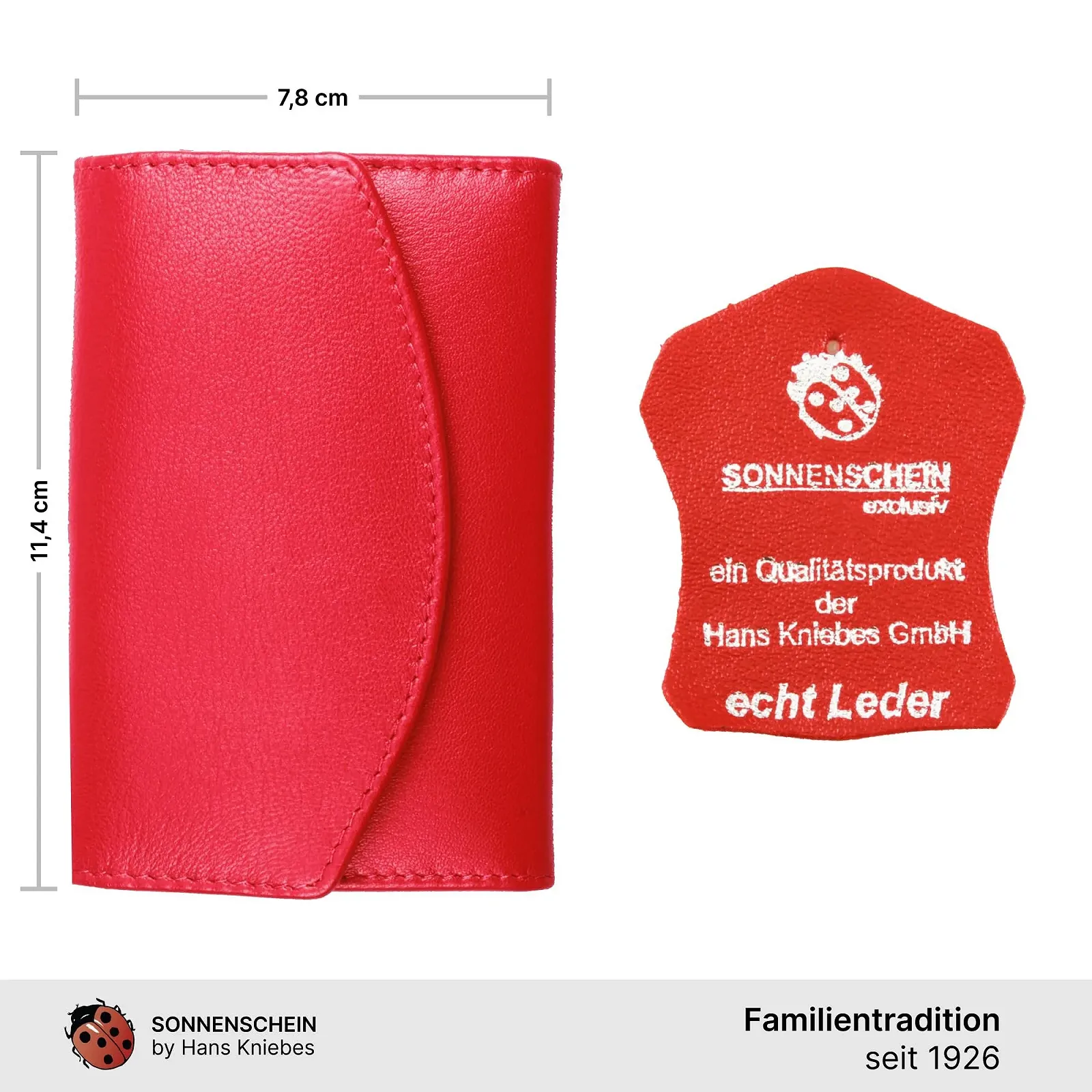 Набор для маникюра 5 предметов Hans Kniebes, красный, фото №6