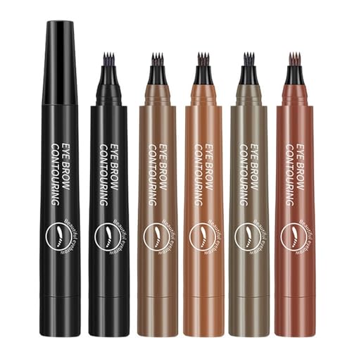 Олівець для брів Magic Waterproof 3D Microblading Contour Pen з 4-ма наконечниками, фото №1