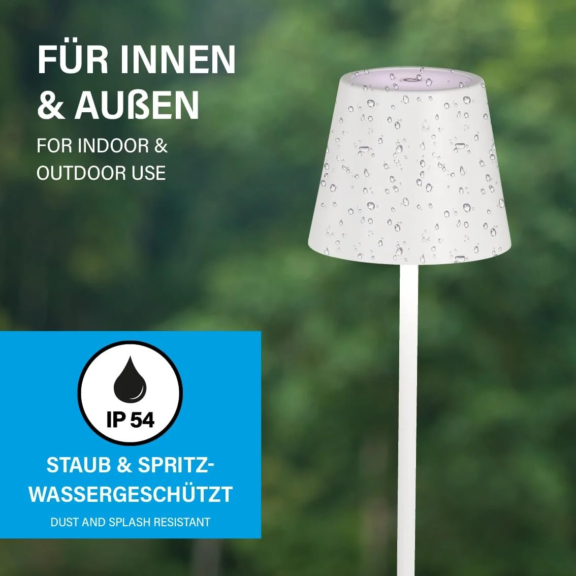 Настільна лампа FHL Акумуляторна LED Сенсорна Водонепроникна Пісочний білий, фото №4