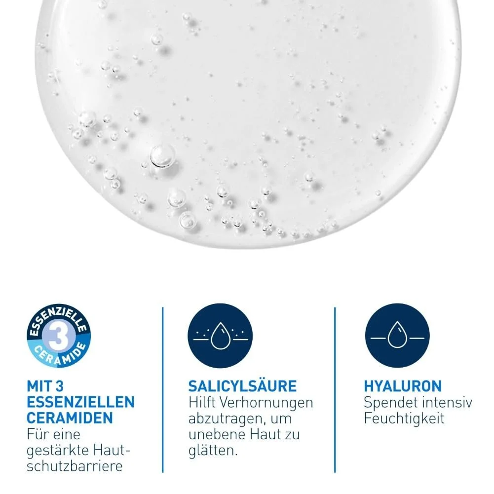 Очищающий гель CeraVe SA Smoothing для лица и тела, для сухой, грубой и неровной кожи, с гиалуроном, салициловой кислотой и 3 необходимыми керамидами, 2 x 236 мл, фото №2