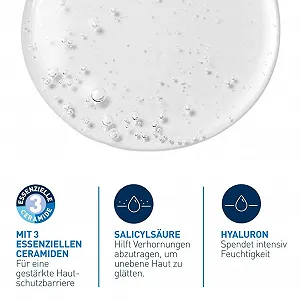 Очищающий гель CeraVe SA Smoothing для лица и тела, для сухой, грубой и неровной кожи, с гиалуроном, салициловой кислотой и 3 необходимыми керамидами, 2 x 236 мл synthetic.ua - Фото 1