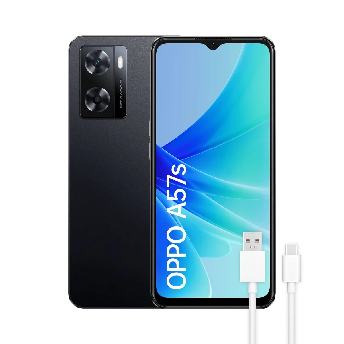 Смартфон Oppo A57s Dual 4/128GB Starry Black, фото №1