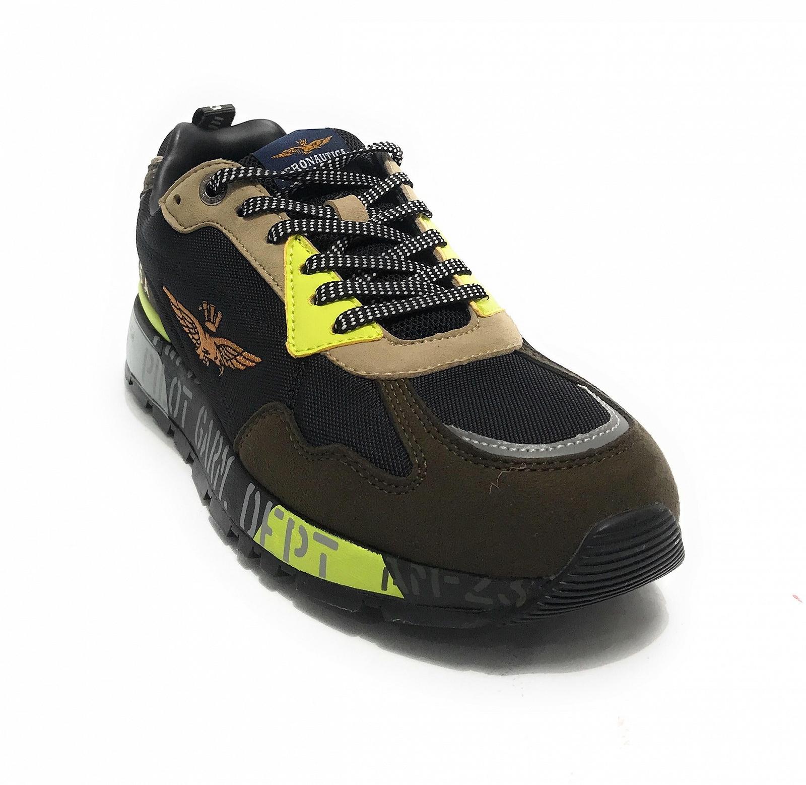 Кросівки Aeronautica Militare ecosuede/Nylon Nero / Verde Militare U25AR01 242SC276CT3380, фото №5 Кросівки Aeronautica Militare ecosuede/Nylon Nero / Verde Militare U25AR01 242SC276CT3380, фото №5