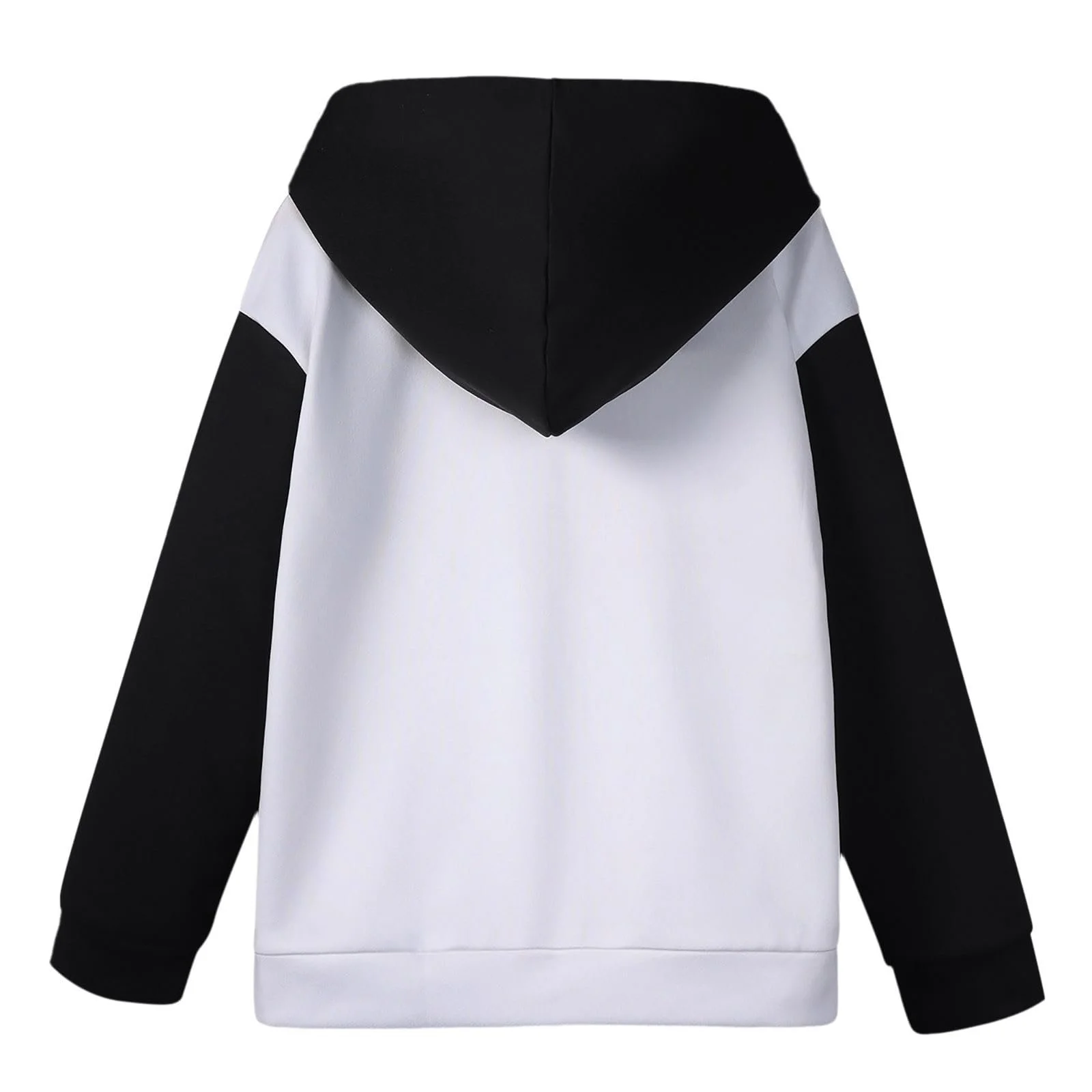 Куртка для мальчиков Цветной блок с капюшоном на молнии с длинными рукавами, фото №2