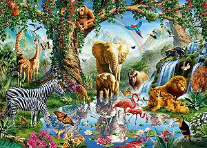 Пазл Ravensburger 12000682 Adventure in the Jungle 1000 деталей для взрослых и детей от 14 лет - Фото 1