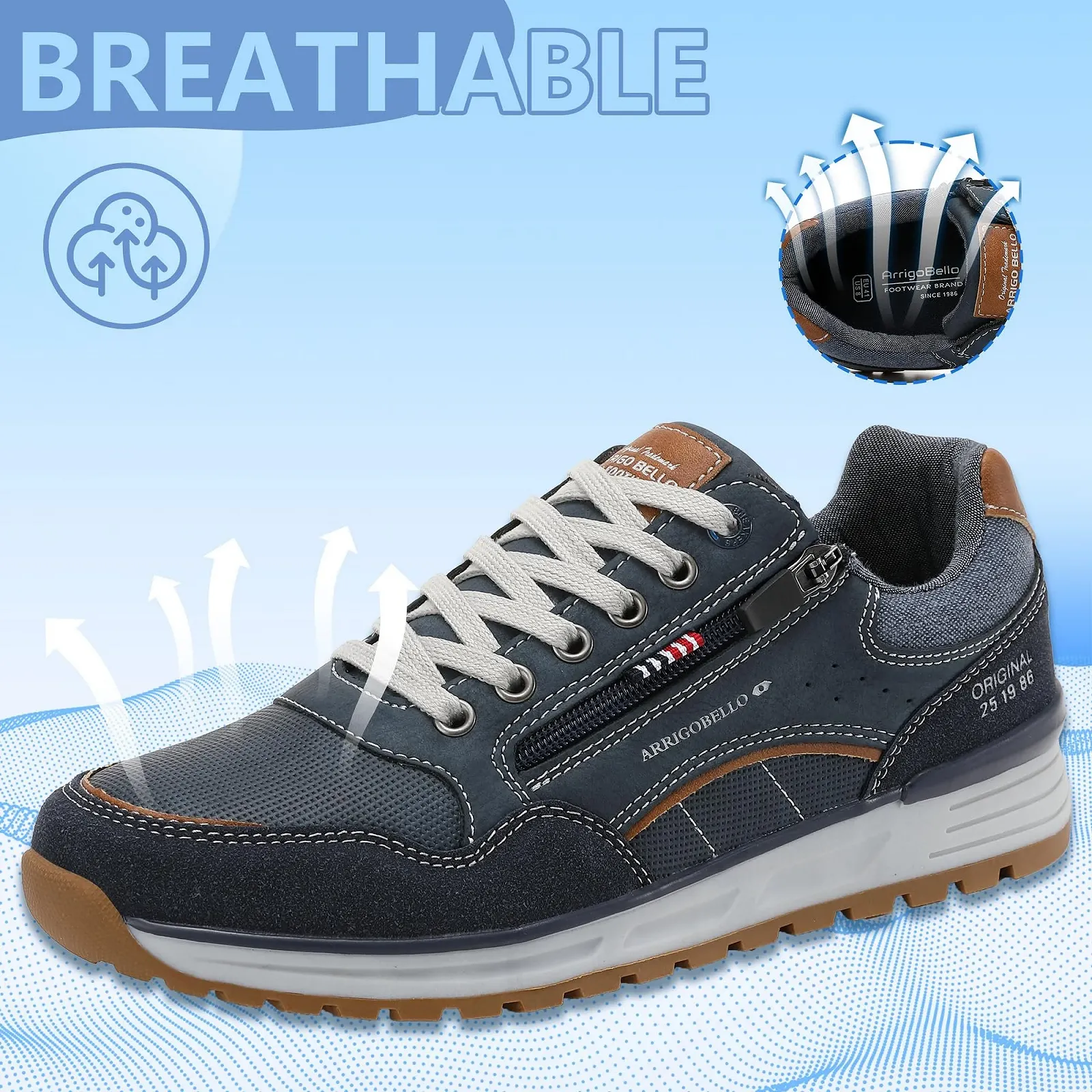Кросівки ARRIGO BELLO Чоловічі Повсякденні Легкі для хайкінгу та бігу, фото №4 Кросівки ARRIGO BELLO Чоловічі Повсякденні Легкі для хайкінгу та бігу, фото №4
