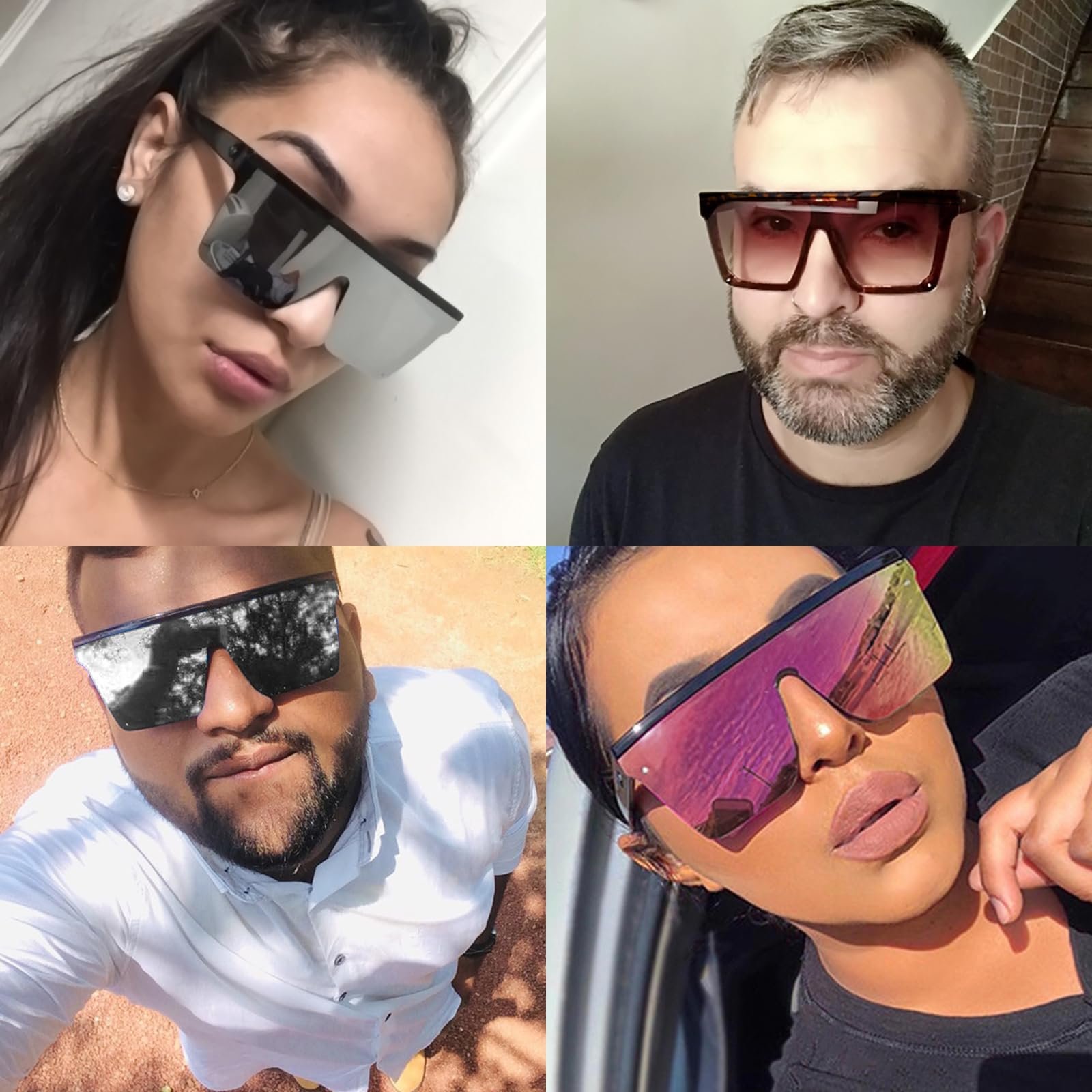 Сонцезахисні Окуляри DKDDSSS Ретро Квадратні Великі, фото №6