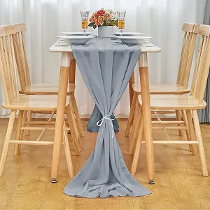 Ранер Bayseun Chiffon декоративна миюча 70 x 300 см Сіра ціна на synthetic.ua - Фото 1 Ранер Bayseun Chiffon декоративна миюча 70 x 300 см Сіра synthetic.ua - Фото 1