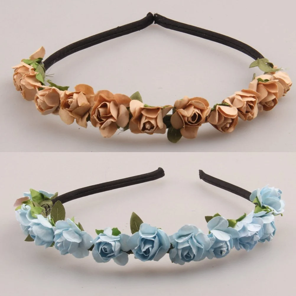 Обруч для волосся з трояндами для вечірки, фото №5