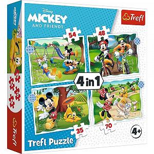Пазл Trefl 4 in 1 Mickey Mouse Nice Day - Фото 1
