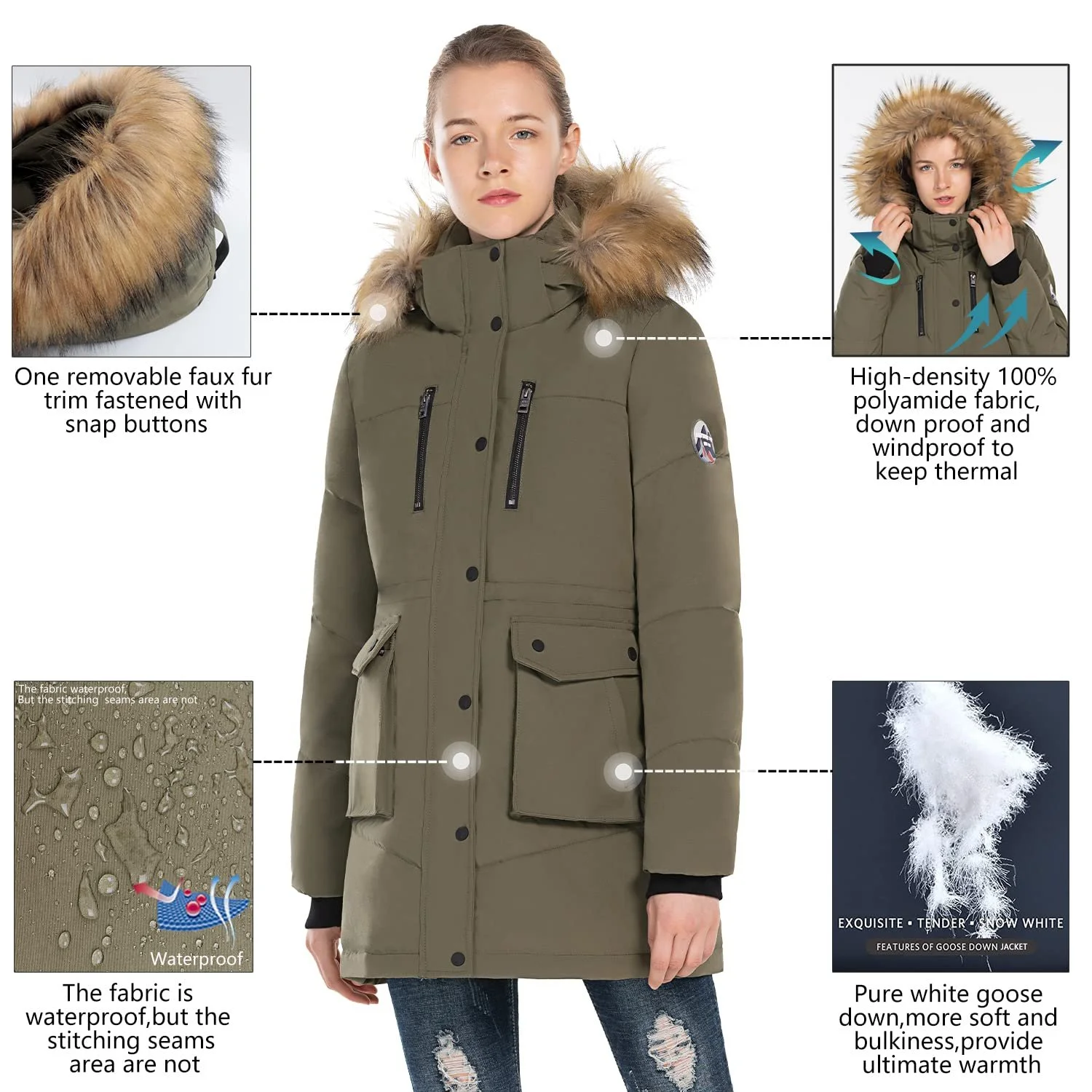 Пуховик Extreme Pop Жіночий Куртка з капюшоном, фото №5 Пуховик Extreme Pop Жіночий Куртка з капюшоном, фото №5