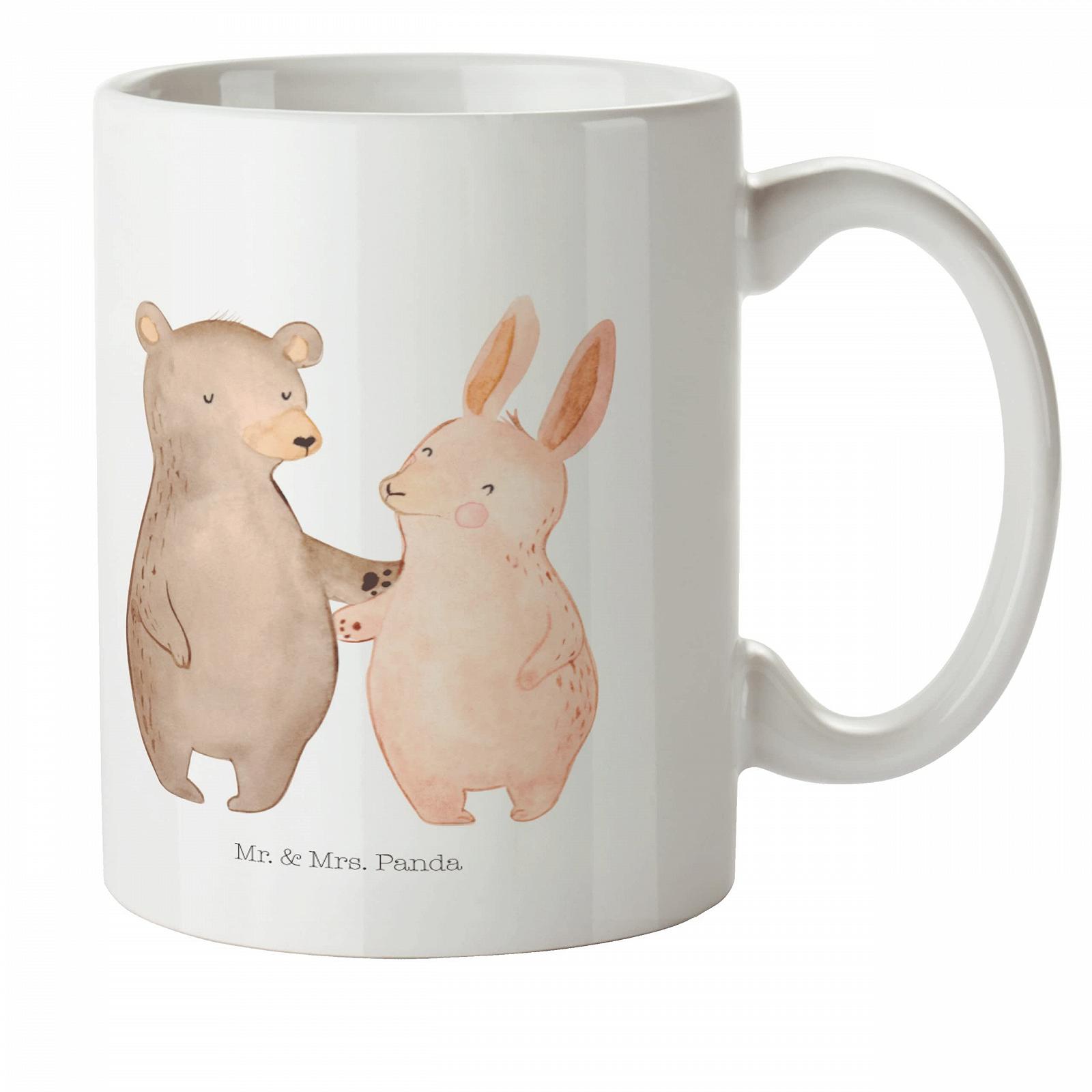 Детская Кружка Mr. & Mrs. Panda Медведь и Кролик Обнимаются Характеристики, фото №1