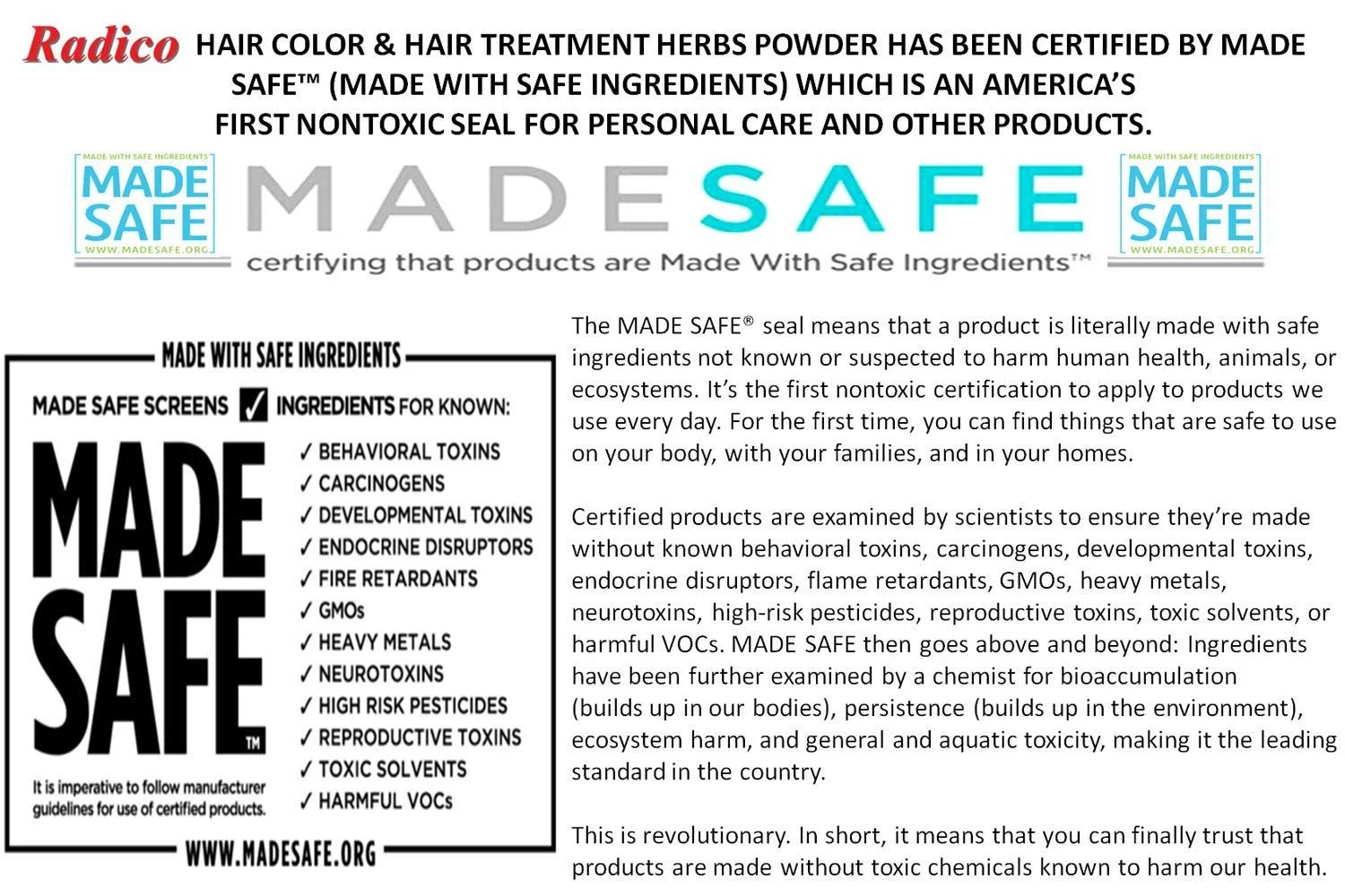 Фарба для волосся Radico Color Me Organic Натуральні трави Стійкий колір Бургундський 100г / 3.53 унції, фото №4