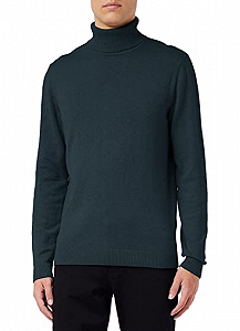 Джемпер FINE KNITTED TURTLE NECK 1032304-13159 Tom Tailor Зелений S - Фото 1