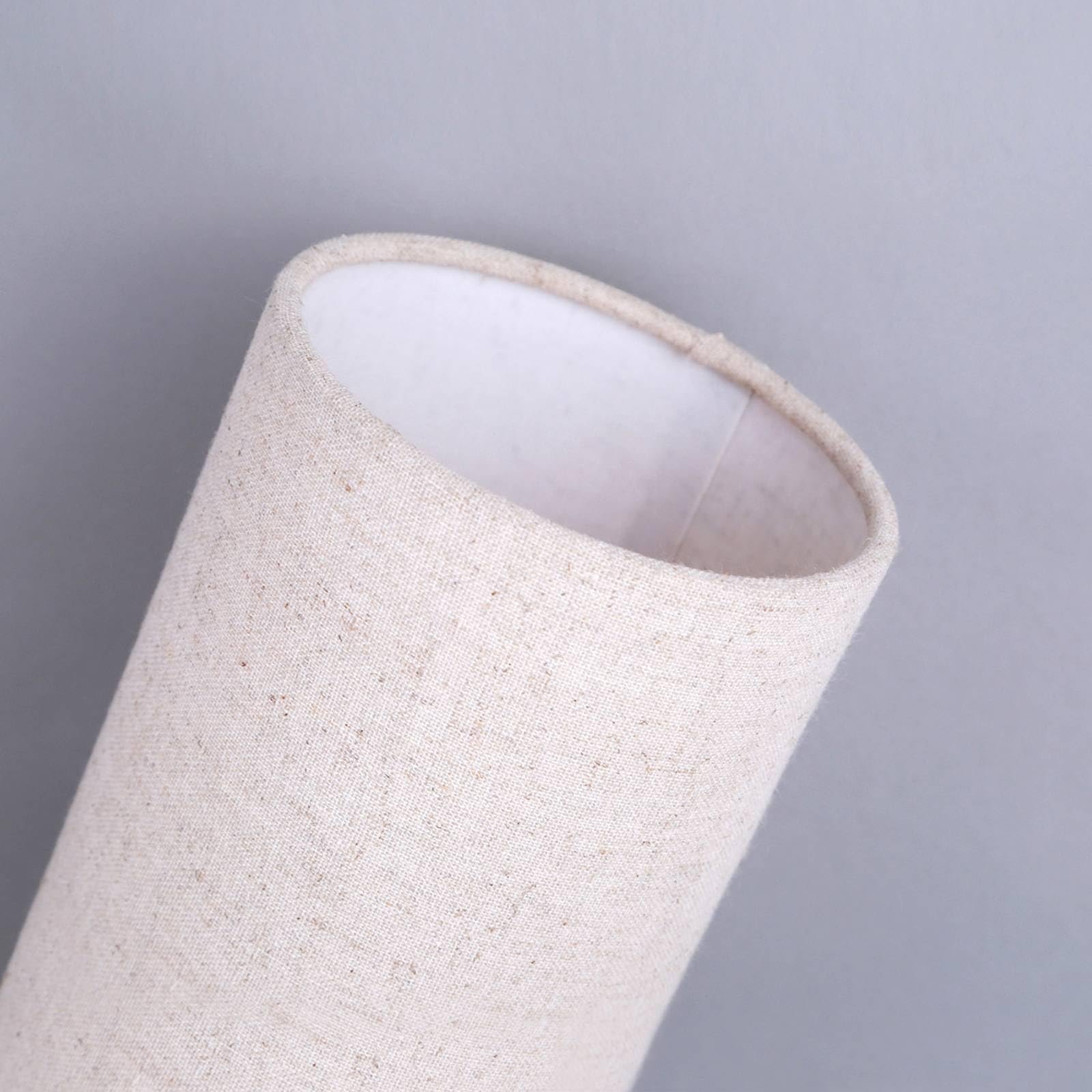 Настільна лампа Lindby Ronja Modern Кремова Тканина 1 лампа E14 з димером, фото №6