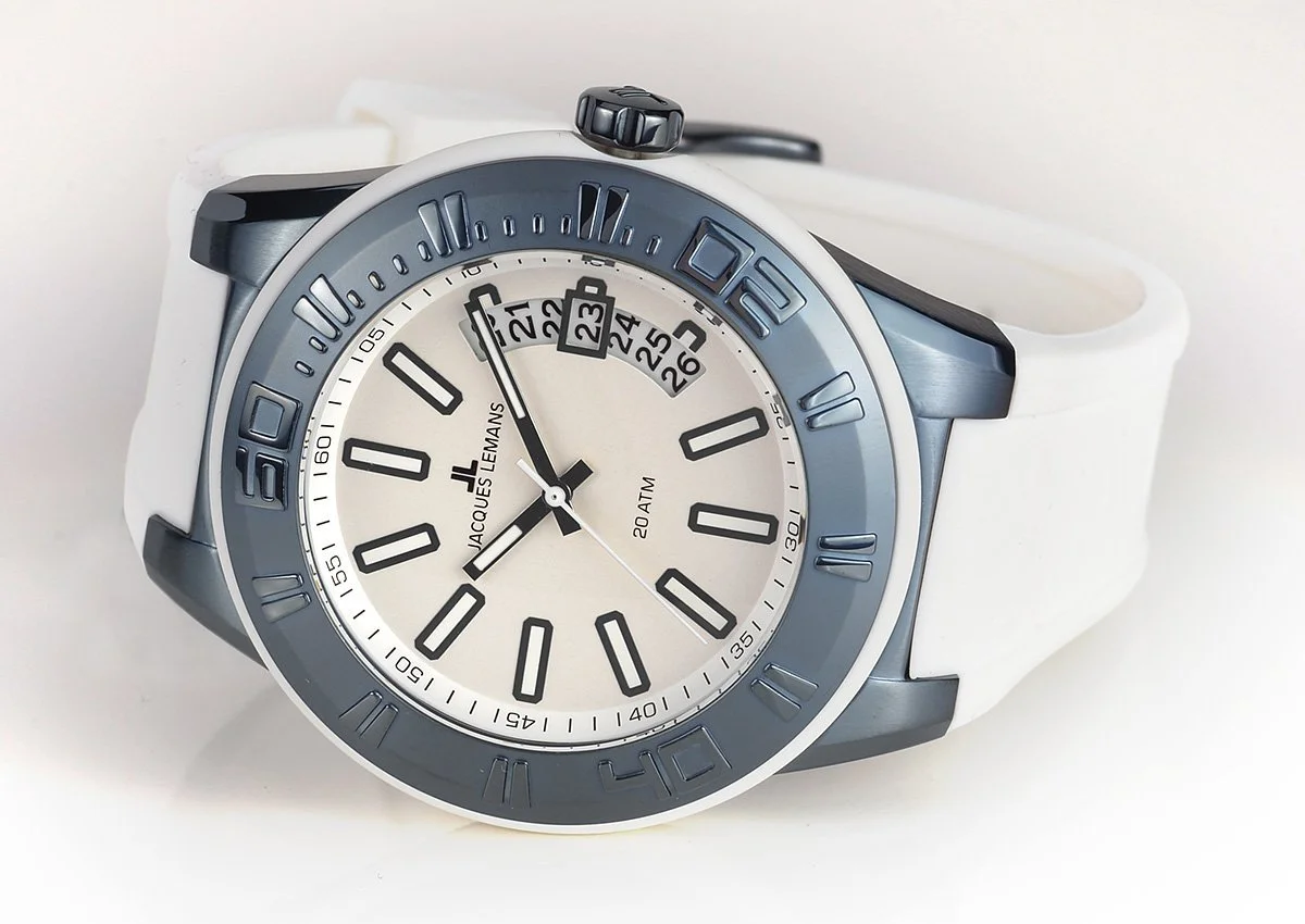 Чоловічий годинник Jacques Lemans Quartz Silicone 1-1784R, фото №4