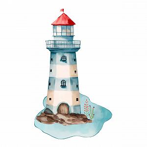 Настінна наклейка GRAZDesign Маяк 50 x 30 см Мультиколор synthetic.ua - Фото 1