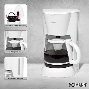 Кофеварка Bomann KA 183 CB White synthetic.ua - Фото 1