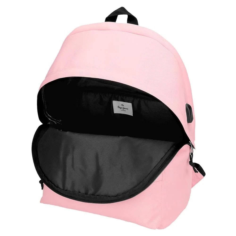Рюкзак для ноутбука Pepe Jeans Aris 31 x 44 x 17.5 см розовый, фото №6