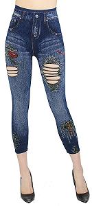 Легінси Capri dy_mode 7LG001-004 Жіночі 7/8 Jeans Look - Фото 1