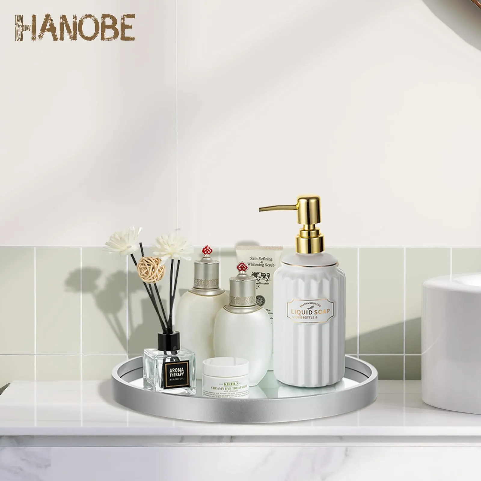 Таця Hanobe Дзеркальна Для Ванної Кімнати Органайзер Для Парфумів Ювелірних Виробів, фото №8