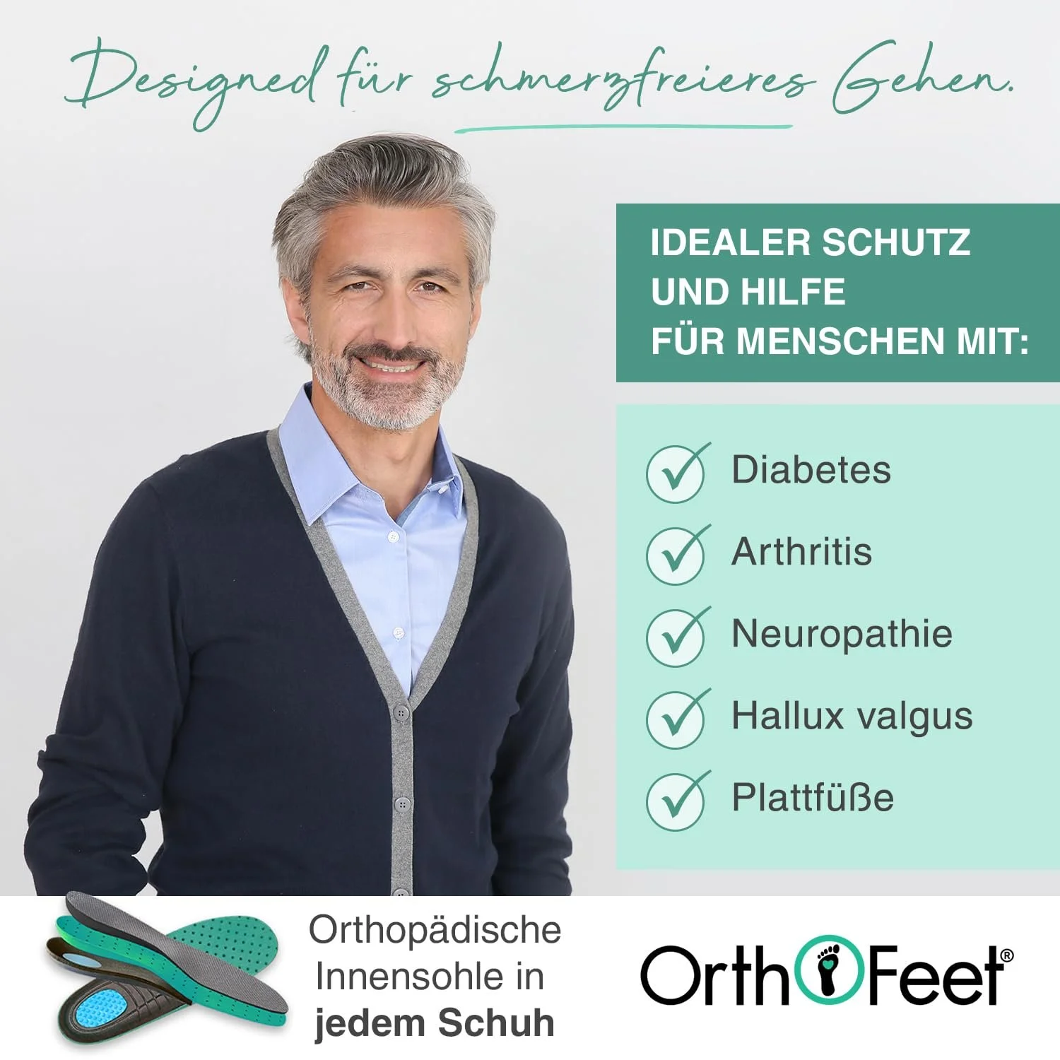 Кроссовки Orthofeet Pierre, фото №4 Кроссовки Orthofeet Pierre, фото №4