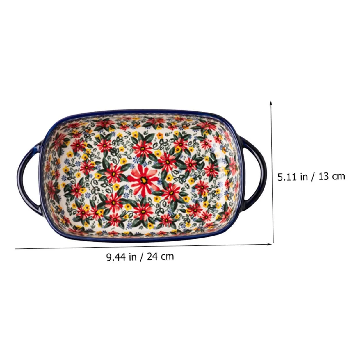 Форма для запекания керамическая большая с ручками поднос для сервировки, фото №3