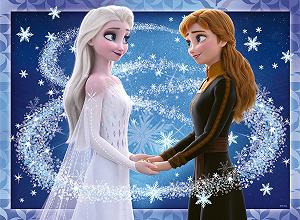 Пазл XXL Ravensburger Disney Frozen "Чарівні сестри" 12952 200 елементів світиться в темряві від 8 років synthetic.ua - Фото 1