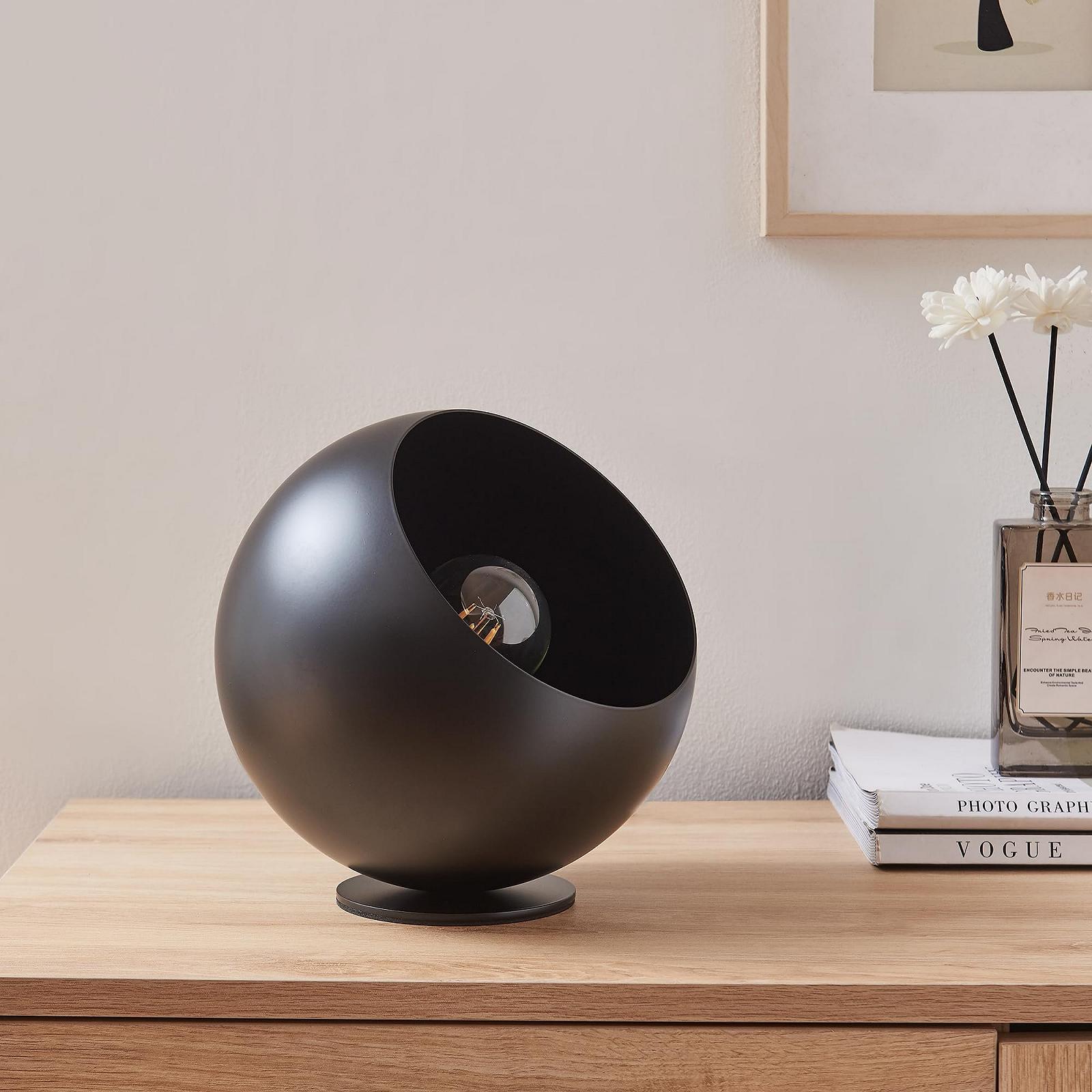 Настільна лампа lux.pro Lukkodso 1 x E27 Ø20 x 20 см металева Чорна, фото №2