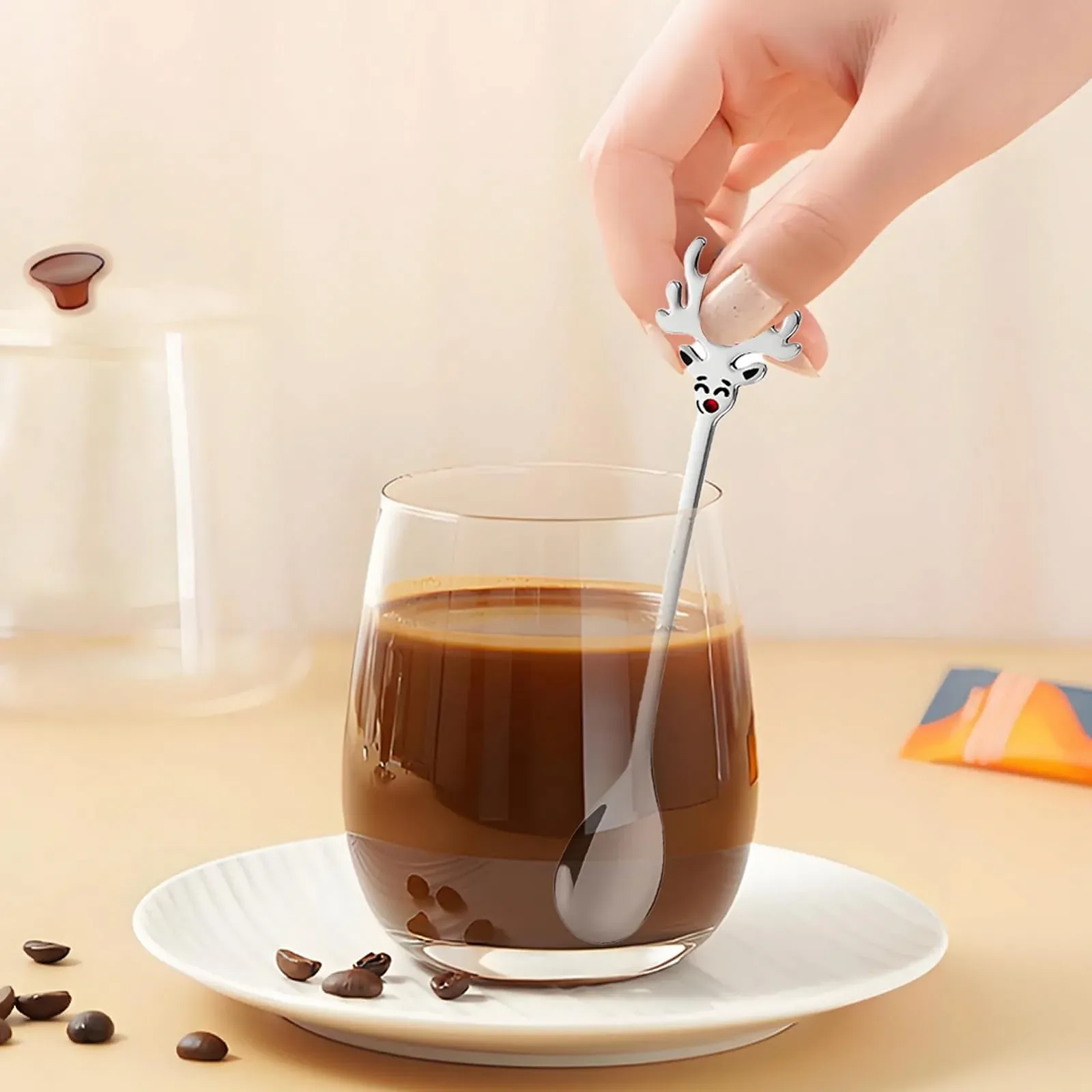 Ложка кавова маленька, Різдвяна з нержавіючої сталі, фото №9