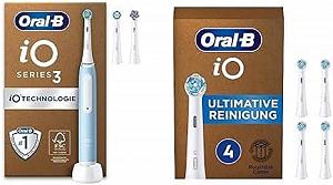 Электрическая зубная щетка Oral-B iO Series 3, 3 режима чистки, включая деликатный уход за зубами, голубой - Фото 1