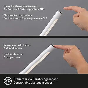 Светодиодная настольная лампа BRILONER Leuchten 7384-016 с настенным креплением диммируемая 1.5 Вт 200 лм Белый synthetic.ua - Фото 1