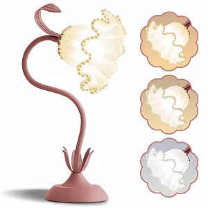 Настільна лампа Flower у формі квітки LED приліжкова 3 режими кольору димована - Фото 1