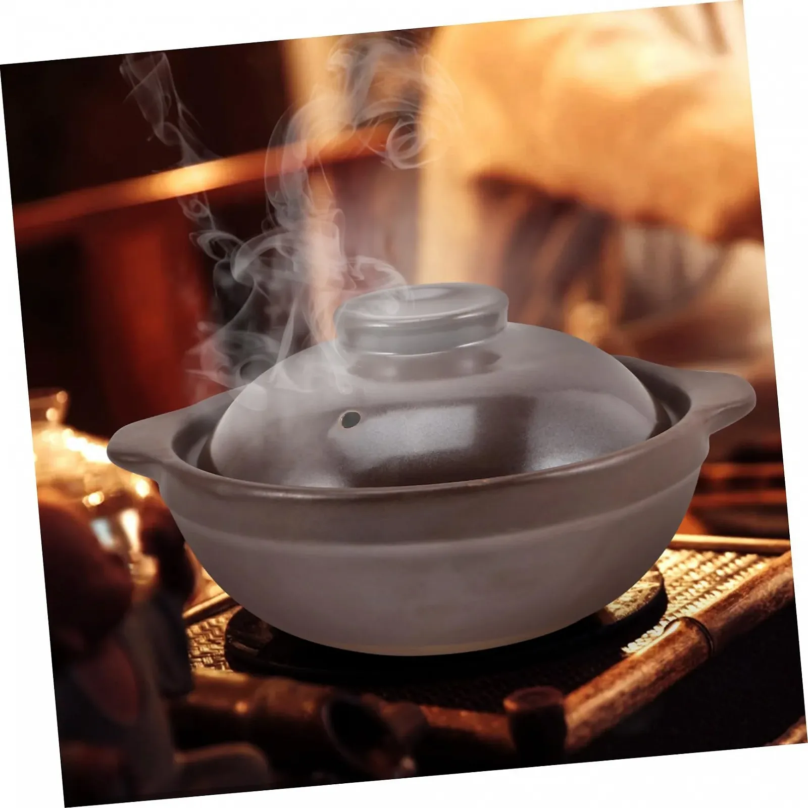 Каструля-сотейник Veemoon керамічна з кришкою жаростійка маленька коричнева, фото №7 Каструля-сотейник Veemoon керамічна з кришкою жаростійка маленька коричнева, фото №7