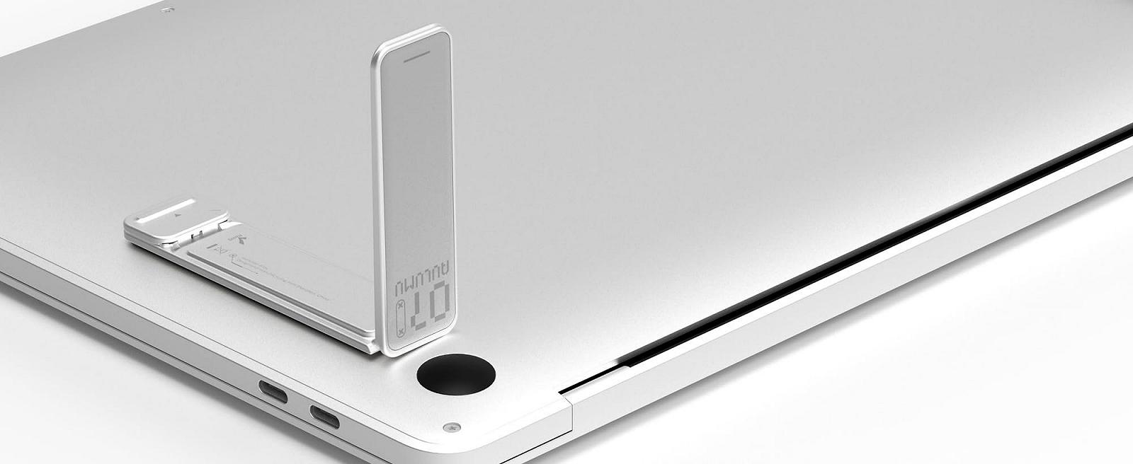 Підставка для ноутбука Aulumu G07 Pop-Up Leg Stand, портативна, для охолодження, ергономічна, срібна, фото №6