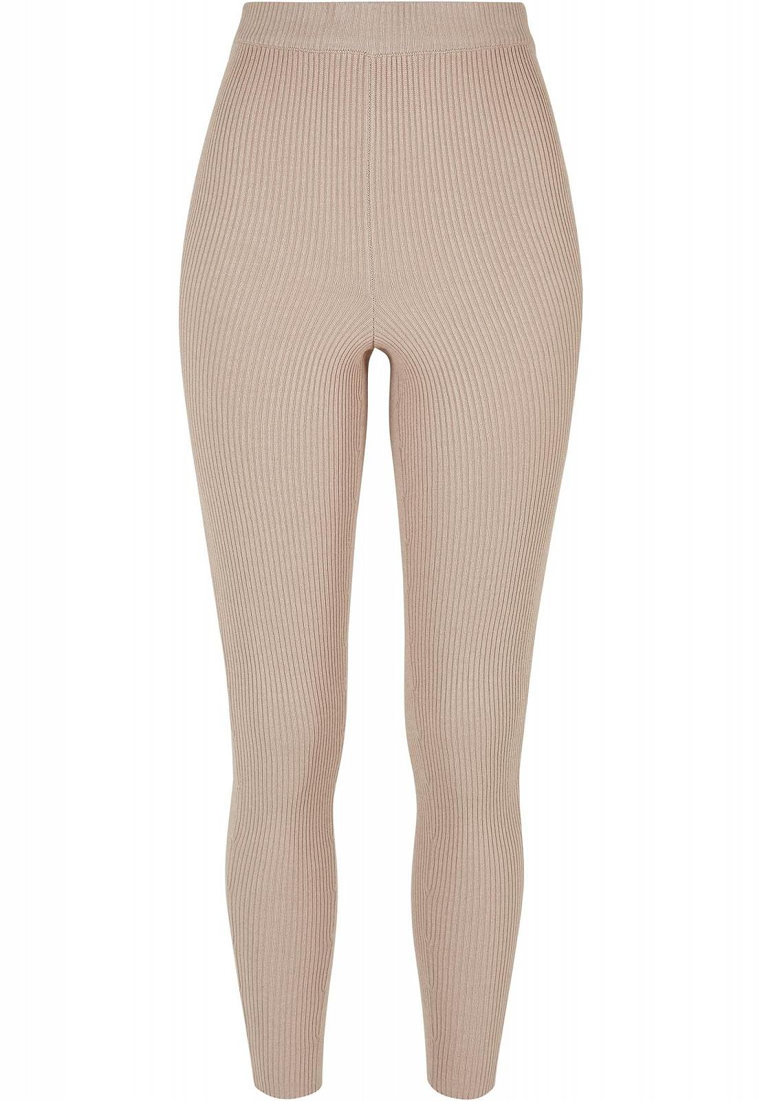 Леггинсы Urban Classics Ladies Rib Knit, облегающие, женские, разные цвета, размеры XS-5XL, фото №5