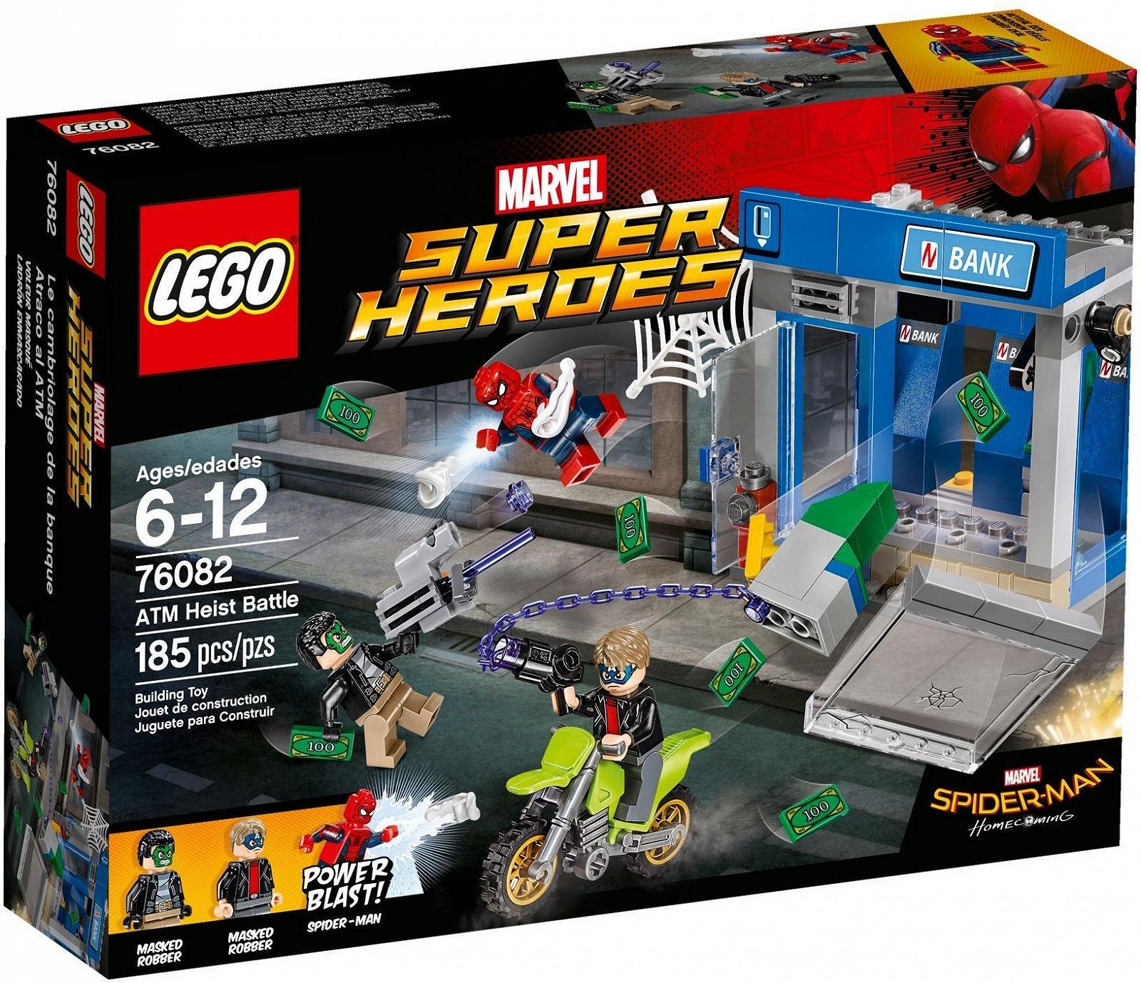 Іграшка LEGO Super Heroes 76082 Spider-Man ATM Heist Battle, фото №1