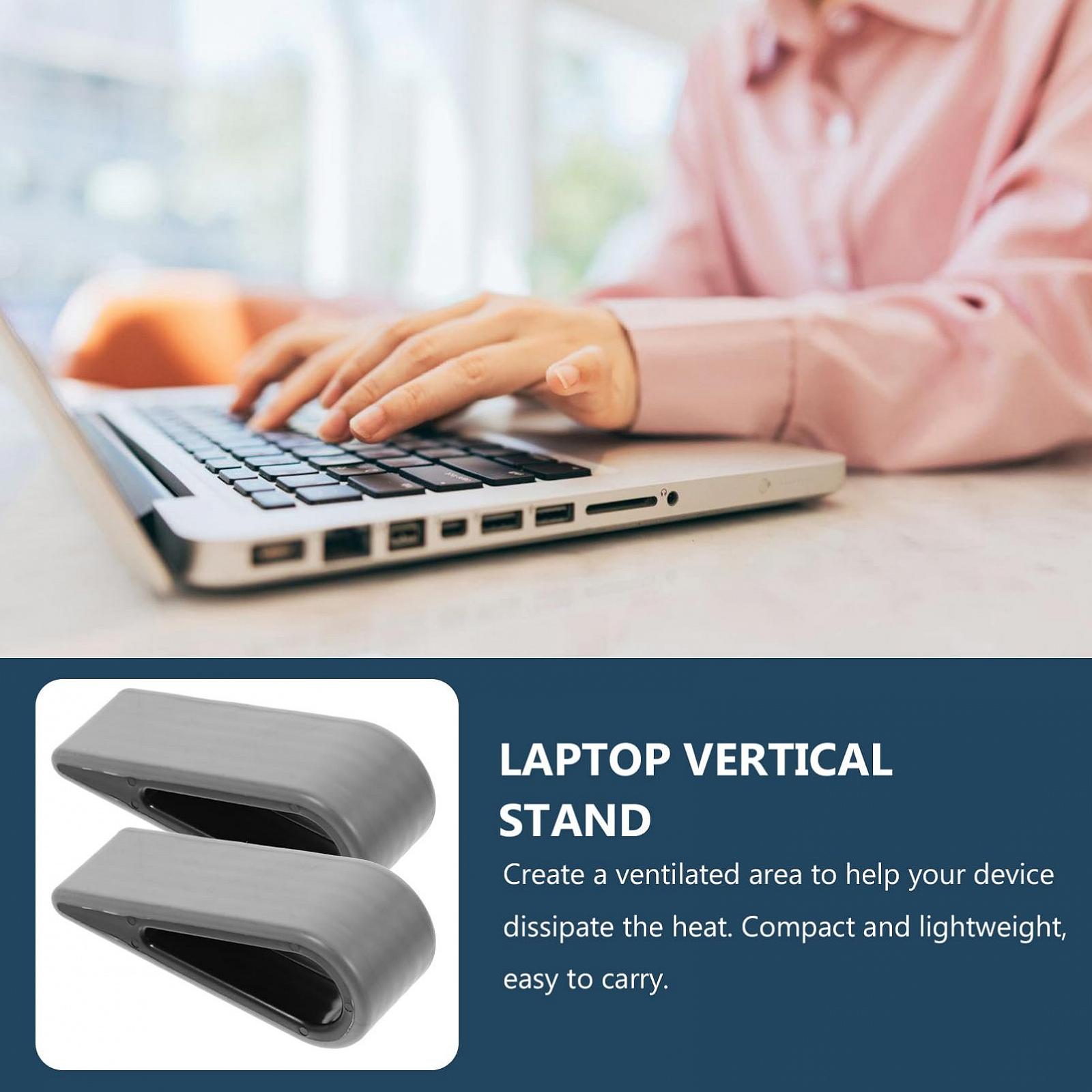 Регулируемая подставка для ноутбука Силиконовая 2 шт. для регулировки высоты ноутбука Эргономичная для стола и дома, фото №3