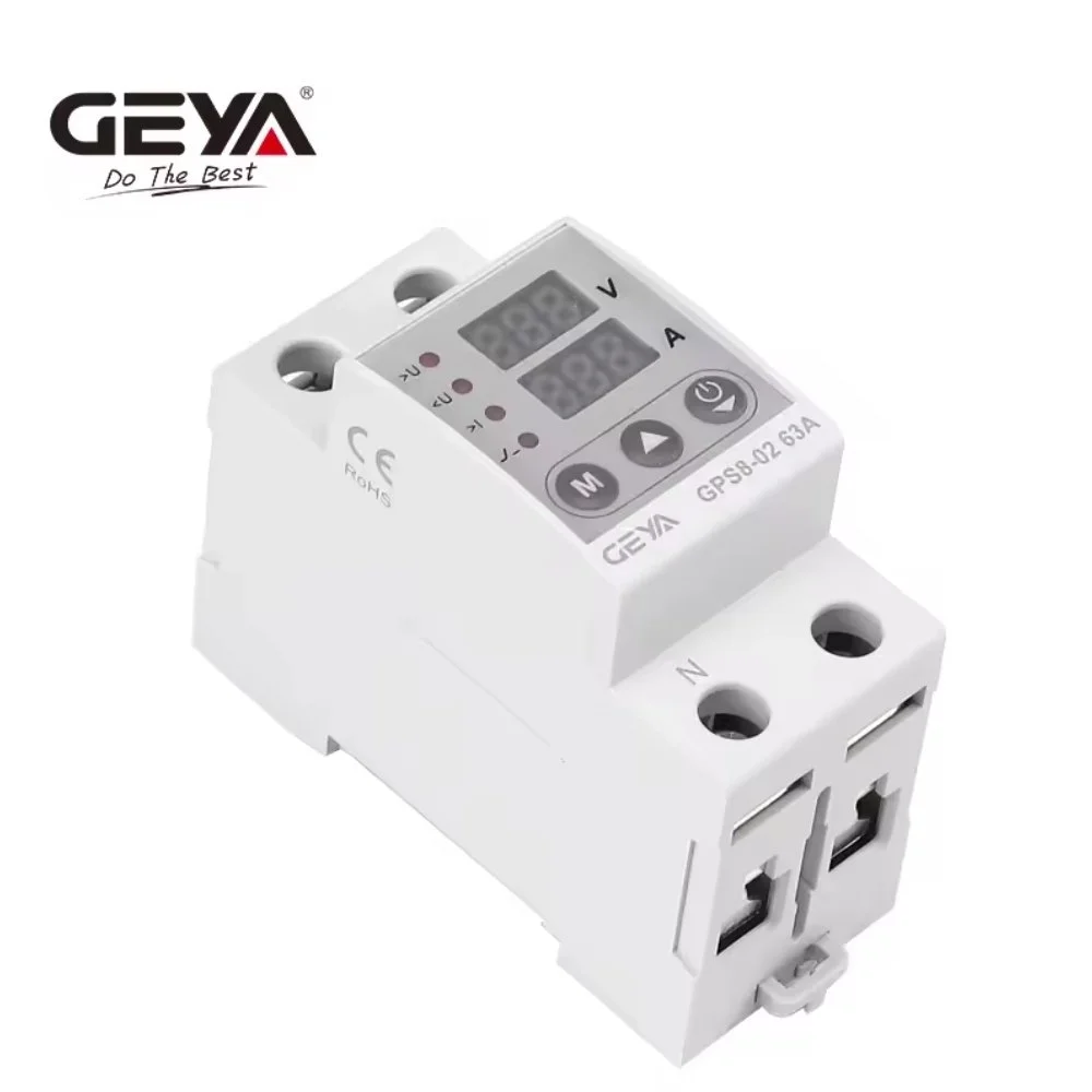 Реле контролю напруги GEYA GPS8-02 2P 40A 220V з дисплеєм, фото №4 Реле контролю напруги GEYA GPS8-02 2P 40A 220V з дисплеєм, фото №4