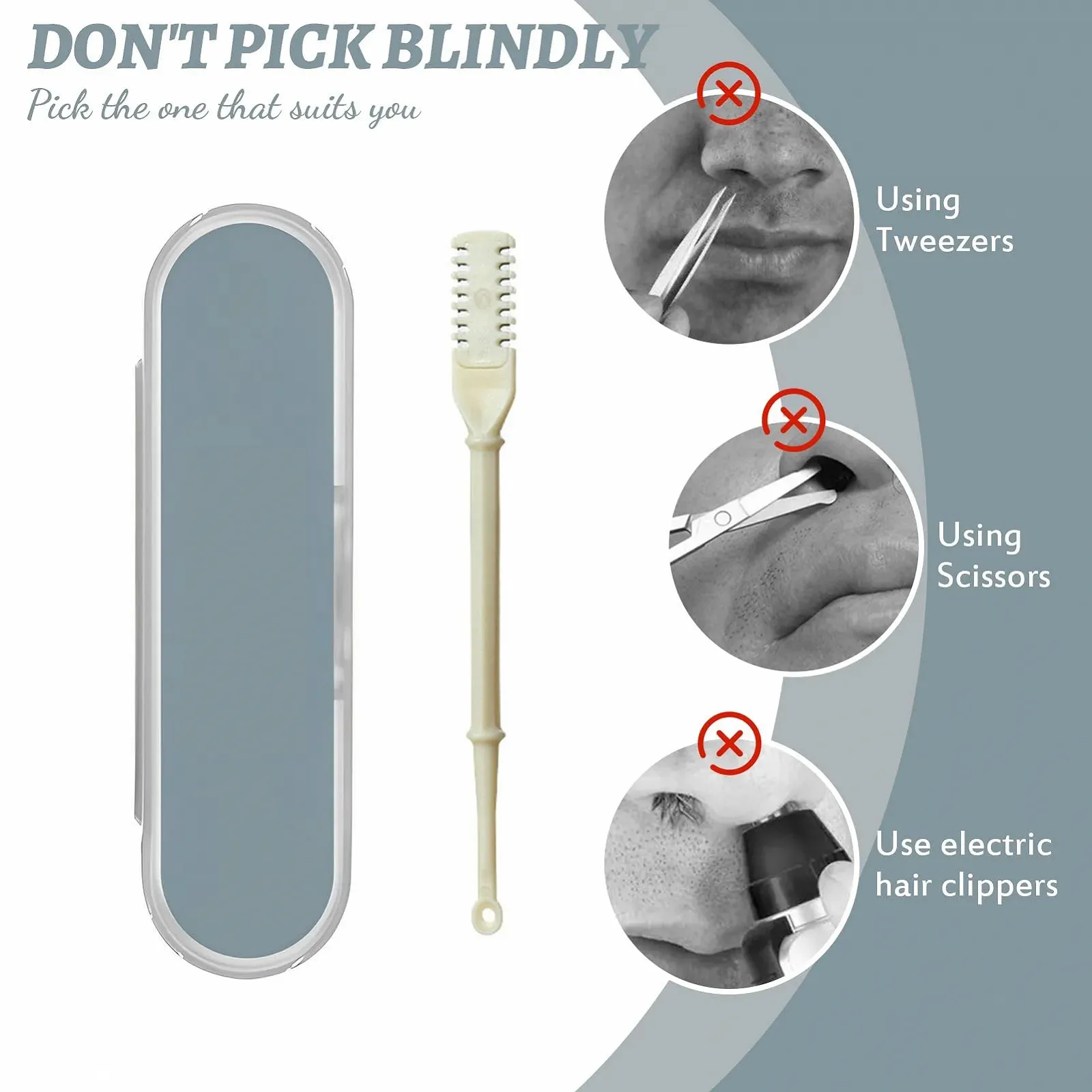 Тример для носа 2-в-1 Портативний 4 Шт, фото №3